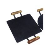 Square Lazer Cutting Tawa with Wooden Handle